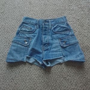 Carmar tatiana cargo denim shorts